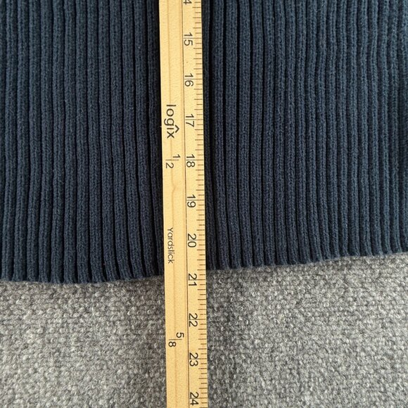 Ralph Lauren Polo Jeans Women Flag Sweater Large Short Sleeve Ribbed Red Blue - Picture 7 of 14